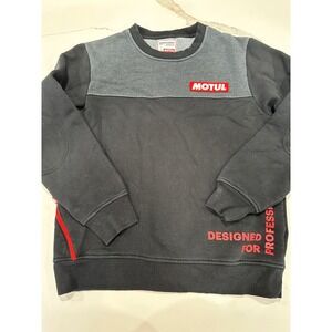 Motul Workshop Mens Crewneck Sweatshirt Black Gray Size L